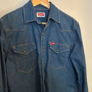Wrangler Classic Indigo Denim Shirt